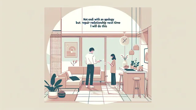 「ごめん」で終わらせない。