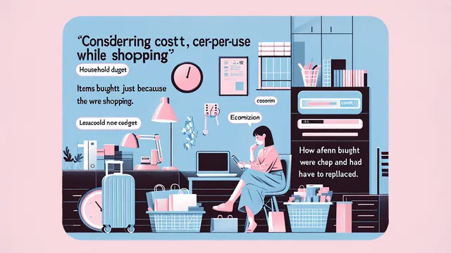 「安いから」で買ったモノ、