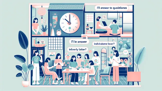 大勢の前で質問攻めにされたら。