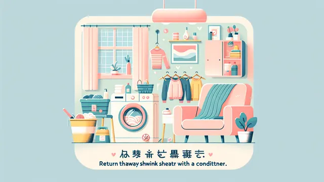 縮んだセーター、捨てるな。