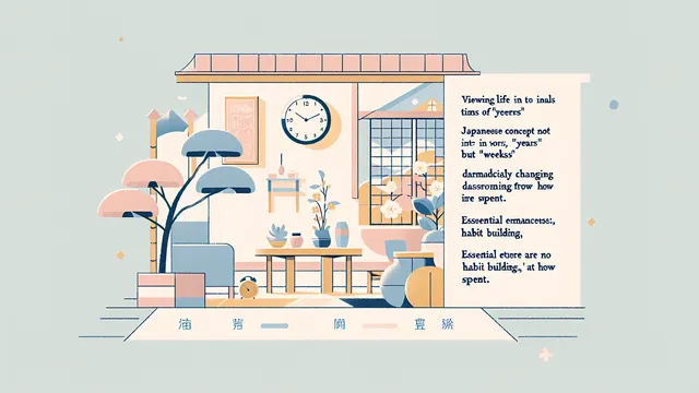 人生を「年」ではなく「週」で考える。