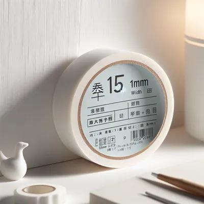 マスキングテープ 白 15mm幅 書き込み用