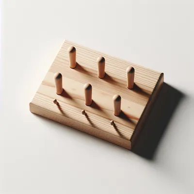 玄関 鍵掛け ウォールフック 木製 5連